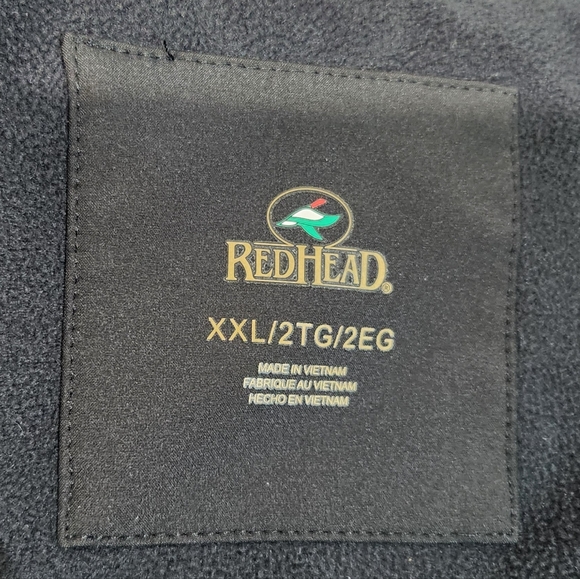 NWOT Men's RedHead Black Softshell Fleece-lined Light Jacket (2XLG) - Picture 10 of 11